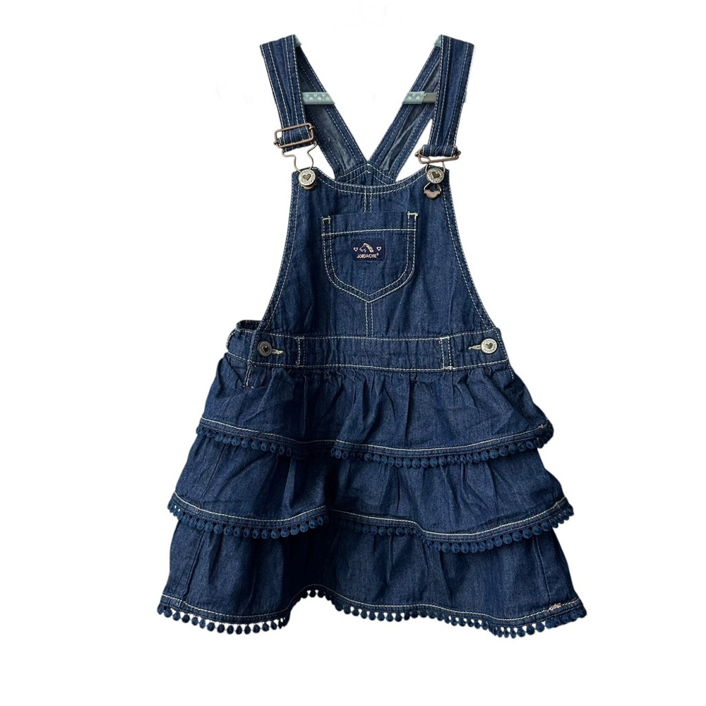 Yordache Denim Tiered Overall Dress